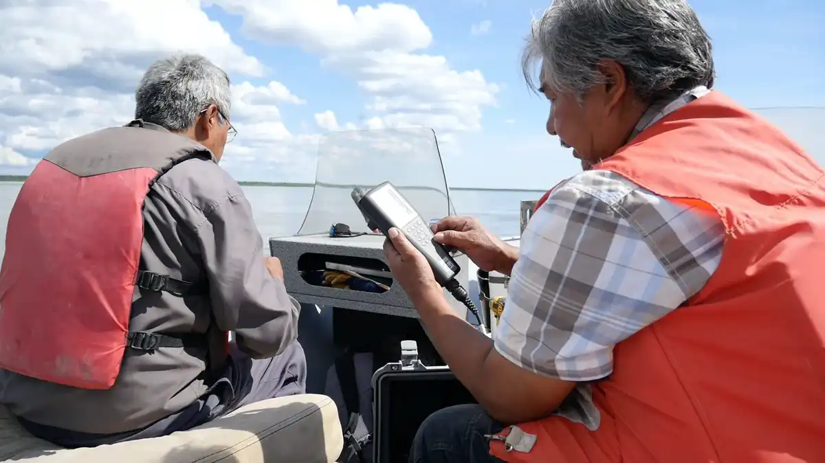 Community-based water monitoring in the Northwest Territories, Fort Good Hope (Summer 2018).