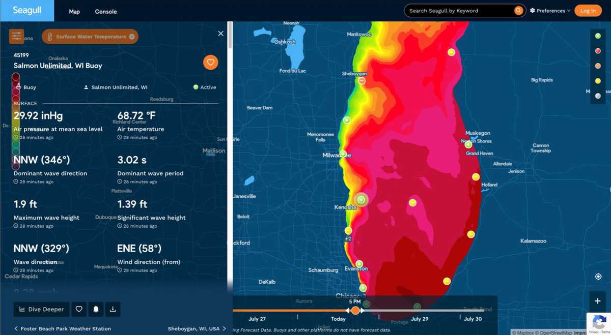 Great Lakes Observation System platform --- 
Plateforme du système d'observation des Grands Lacs